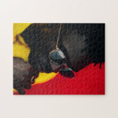 Afrikanischer Mann mit Sonnenbrille Puzzle (Horizontal)