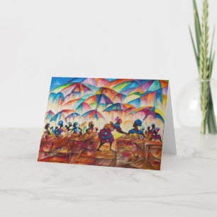 Afrikanischer Markt II - Note Card Karte