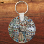 Afrikanischer Maske-Schlüsselanhänger Schlüsselanhänger (Vorderseite)