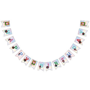 Afrikanischer Meerjungfrau 5. Geburtstags-Foto Wimpelkette