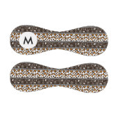 Afrikanischer Monogramm-Druck mit Gesichtshautmust Baseball (Paneele)