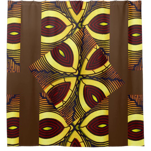 afrikanischer Motif-Duschvorhang Duschvorhang (Vorderseite)