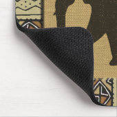 Afrikanischer Mudcloth und Elephant Mousepad (Ecke)