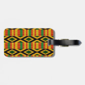 Afrikanischer multi Farbmuster-Druck-Entwurf Gepäckanhänger (Rückseite horizontal)