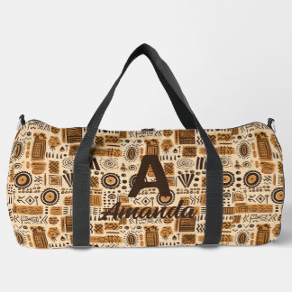 Afrikanischer Muscheltuch Ethnisches Stammesmuster Duffle Bag
