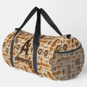 Afrikanischer Muscheltuch Ethnisches Stammesmuster Duffle Bag (Rechte Ecke)