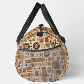 Afrikanischer Muscheltuch Ethnisches Stammesmuster Duffle Bag (Rechts)