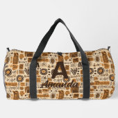 Afrikanischer Muscheltuch Ethnisches Stammesmuster Duffle Bag (Rückseite)