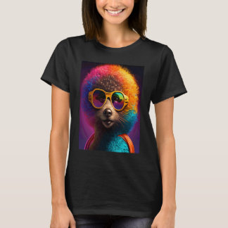 Afrikanischer Otter-Stolz Pop Schwarz Afro Otter T-Shirt