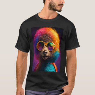 Afrikanischer Otter-Stolz Pop Schwarz Afro Otter T-Shirt