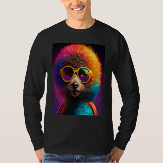 Afrikanischer Otter-Stolz Pop Schwarz Afro Otter T-Shirt