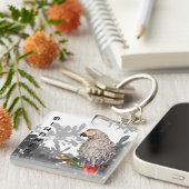 Afrikanischer Papagei-Nerd Schlüsselanhänger (Vorderseite rechts)