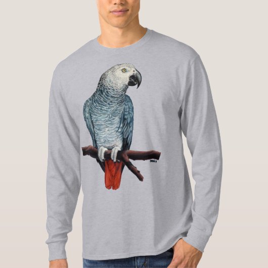 Afrikanischer Papagei-Shirt Parrot Art T - Shirt (Vorderseite)