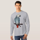 Afrikanischer Papagei-Shirt Parrot Art T - Shirt (Vorne ganz)