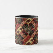 Afrikanischer Patchwork-Ziereleph Tasse (Zentrum)