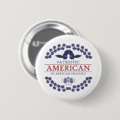 Afrikanischer PATRIOT Button (Vorne & Hinten)