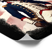 Afrikanischer Patriot Revolutionärer Kriegssoldat Poster (Ecke)