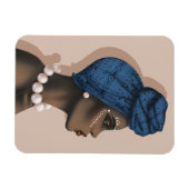 afrikanischer Perlmagnet Magnet (Horizontal)