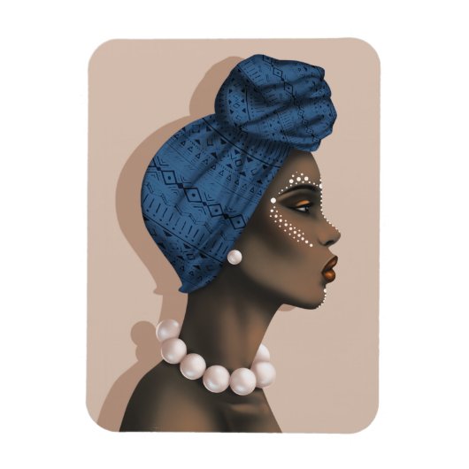 afrikanischer Perlmagnet Magnet (Vertikal)