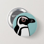 Afrikanischer Pinguin Button (Vorne & Hinten)
