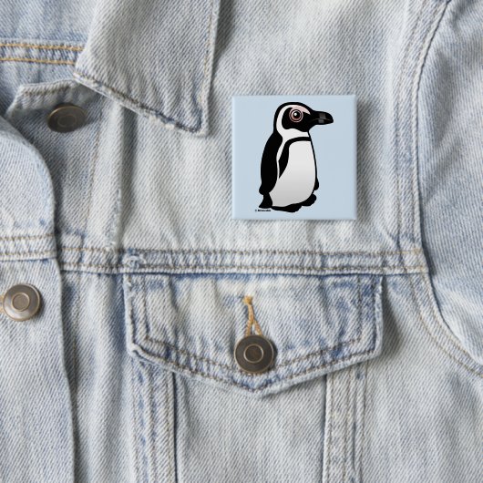 Afrikanischer Pinguin Button (Beispiel)