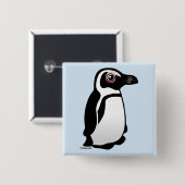 Afrikanischer Pinguin Button (Vorne & Hinten)