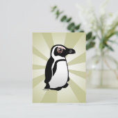 Afrikanischer Pinguin Postkarte (Stehend Vorderseite)
