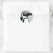 Afrikanischer Pinguin Runder Aufkleber (Tasche)