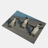 Afrikanischer Pinguine| Spheniscus Demersus Fußmatte (Schrägansicht)