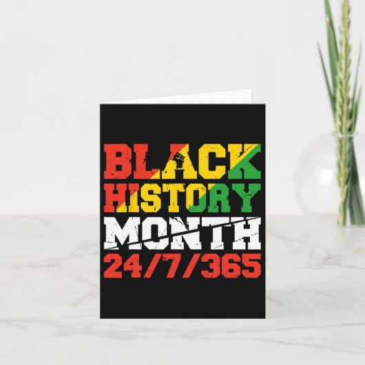 Afrikanischer Pride Juneteenth Schwarze Geschichte Karte (Vorderseite)