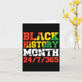 Afrikanischer Pride Juneteenth Schwarze Geschichte Karte (Gelbe Blume)