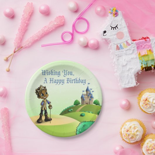 Afrikanischer Prinz Geburtstag Pappteller (Party)