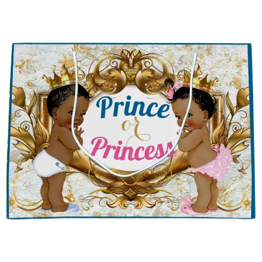 Afrikanischer Prinz oder Prinzessin, die Geschenkt Große Geschenktüte (Vorderseite)