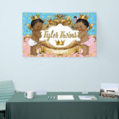 Afrikanischer Prinz/Prinzessin Rosa/Blau/Gold-Spar Banner (Messeveranstaltung)