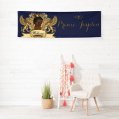 Afrikanischer Prinz Royal Blue|Gold Elegant Banner (Insitu)