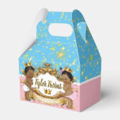 Afrikanischer Prinzessin oder Prinzessin mit Gold- Geschenkschachtel (Vorderseite)