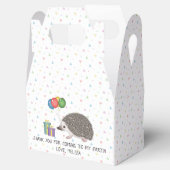 Afrikanischer Pygmäen-Igel mit Geburtstagsballons Geschenkschachtel (Geöffnet)