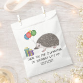 Afrikanischer Pygmäen-Igel mit Geburtstagsballons Geschenktütchen (Ausgeschnitten)