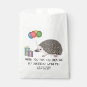 Afrikanischer Pygmäen-Igel mit Geburtstagsballons Geschenktütchen (Vorderseite)