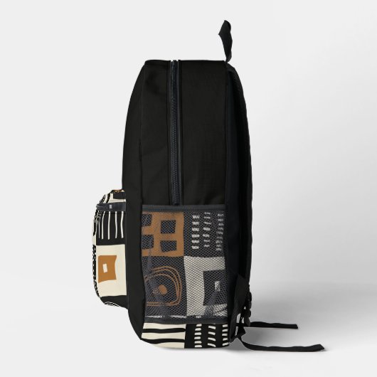 Afrikanischer Rucksack mit Ethnic Mud Cloud (Rechts)