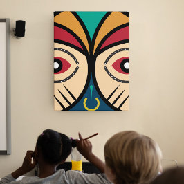 Afrikanischer Rundenprozess Leinwanddruck