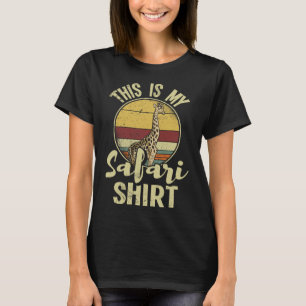 Afrikanischer Safari-Familienurlaub Zoo-Tier-Safar T-Shirt
