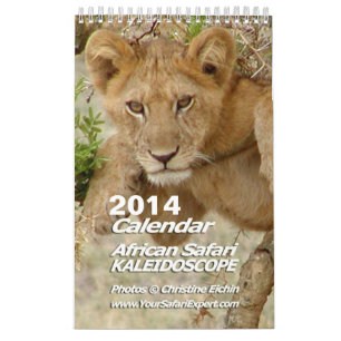 Afrikanischer Safari KALEIDOSKOP Kalender 2013