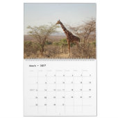 Afrikanischer Safari-Kalender Kalender (Mär 2027)