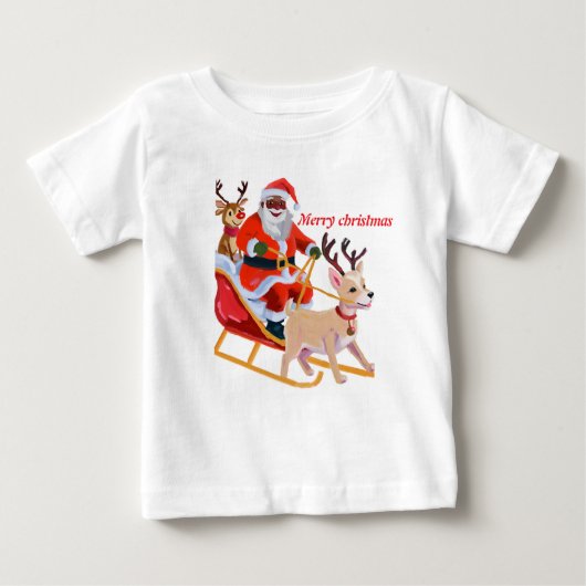 Afrikanischer Santa Baby T-shirt (Vorderseite)