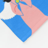 Afrikanischer Santa-Claus-Farbblockdecke Fleecedecke (Ecke)