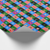 afrikanischer Santa-Claus Geschenkpapier (Ecke)