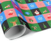 afrikanischer Santa-Claus Geschenkpapier (Rolleneckpunkt)