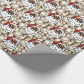 afrikanischer Santa-Claus Geschenkpapier (Ecke)