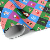 afrikanischer Santa-Claus Geschenkpapier (Rolleneckpunkt)